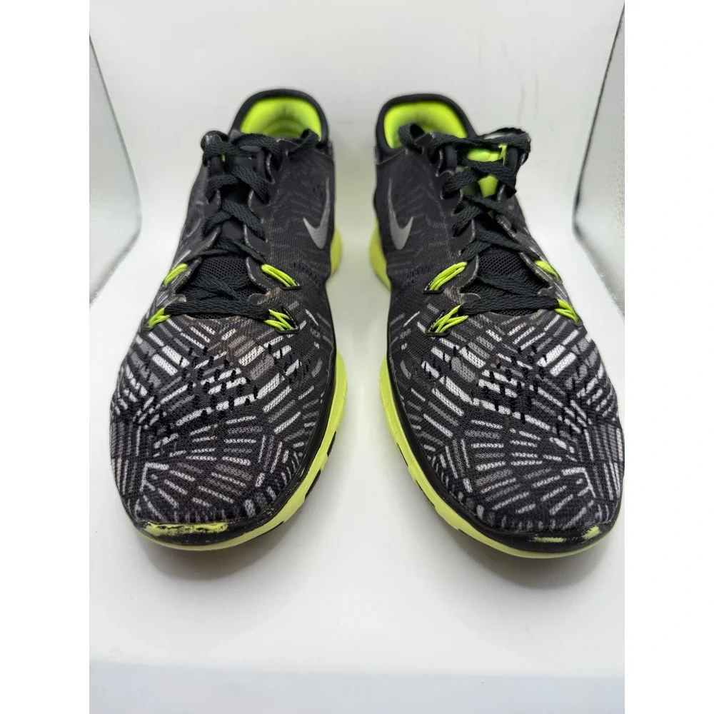 Nike Free 5.0 TR Fit 5 Print Womens Training Shoes Black Volt 704695-017 Size 7